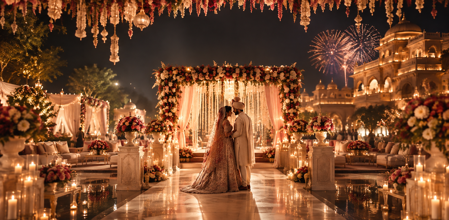 Luxury wedding celebration