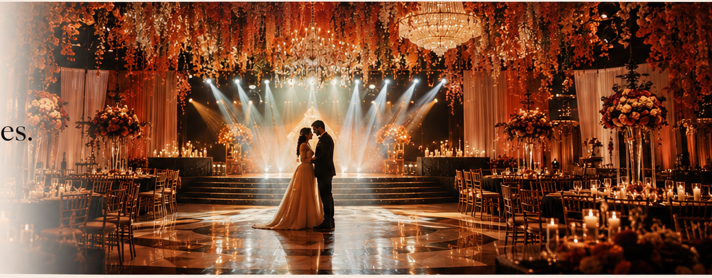 Luxury wedding celebration